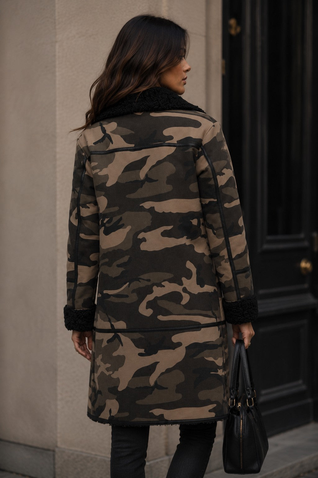 CLAAC0058: Stealth Luxe Camo Fur Coat