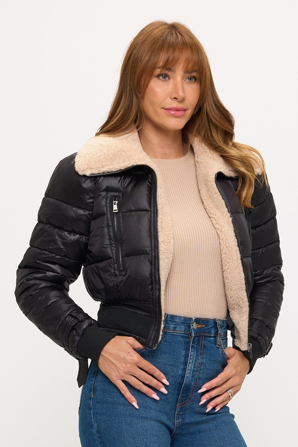 CLAPJ0080: Metro Puff Luxe Bomber