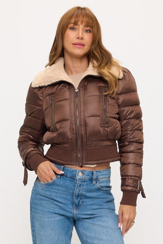 CLAPJ0080: Metro Puff Luxe Bomber