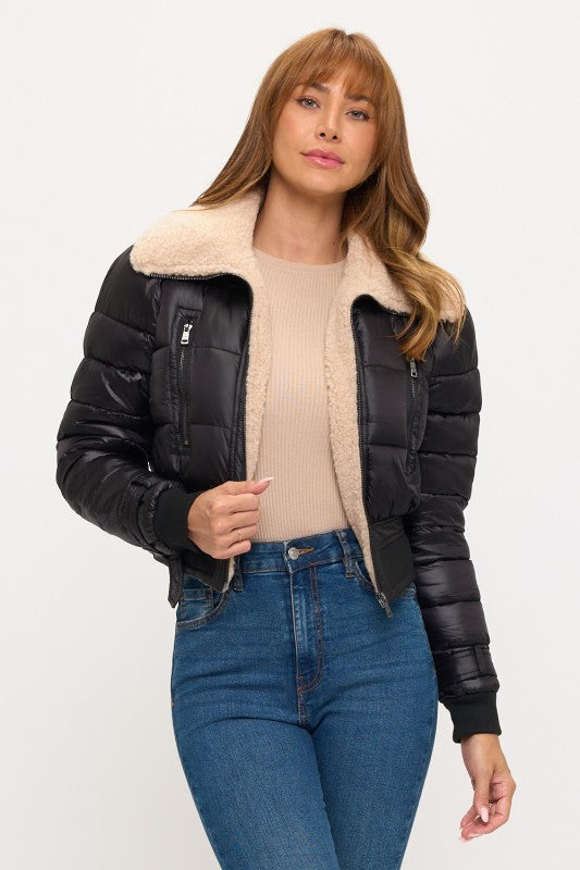 CLAPJ0080: Metro Puff Luxe Bomber