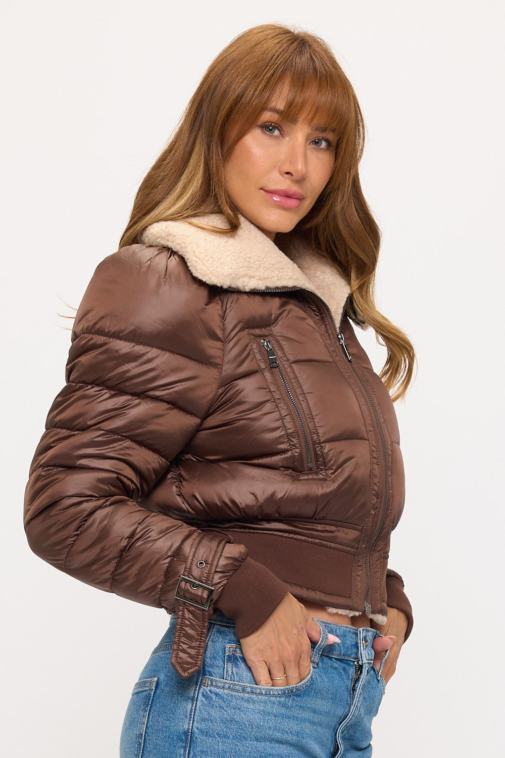 CLAPJ0080: Metro Puff Luxe Bomber