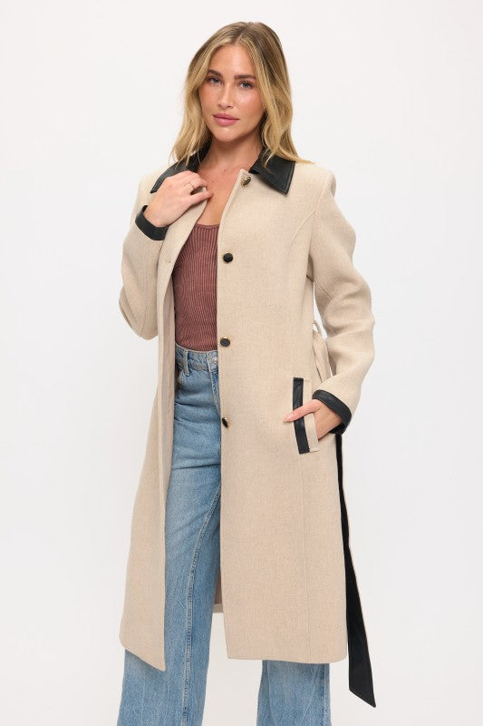 CLAWC0103: Windsor Contrast Maxi Coat