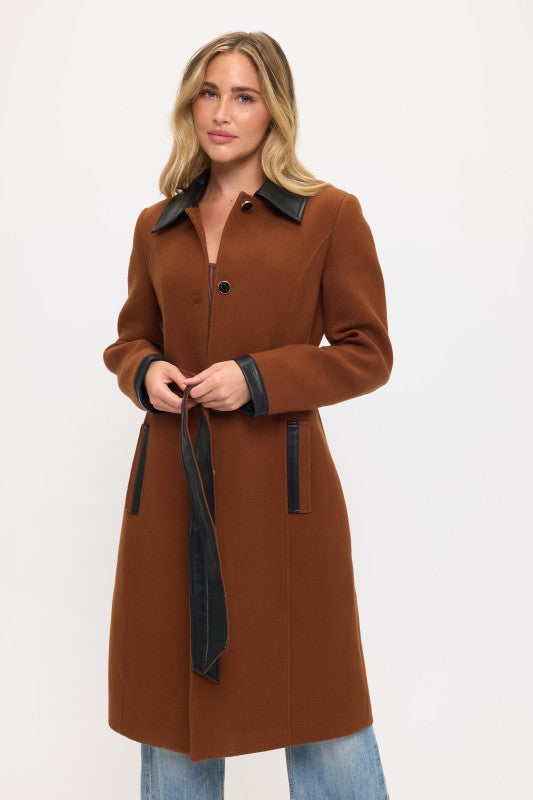 CLAWC0103: Windsor Contrast Maxi Coat