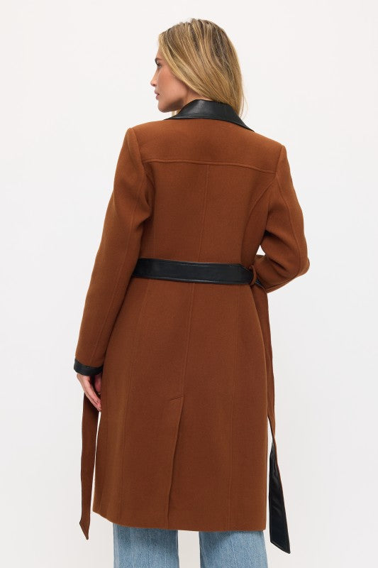 CLAWC0103: Windsor Contrast Maxi Coat
