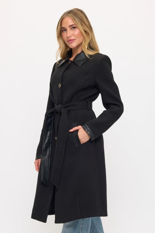 CLAWC0103: Windsor Contrast Maxi Coat