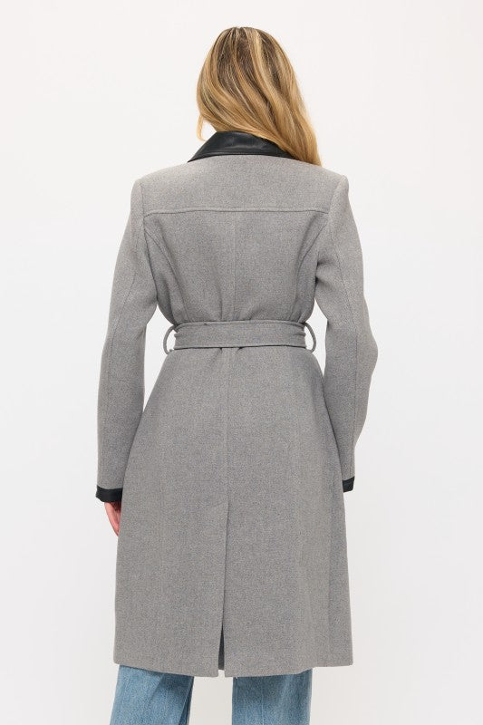 CLAWC0103: Windsor Contrast Maxi Coat