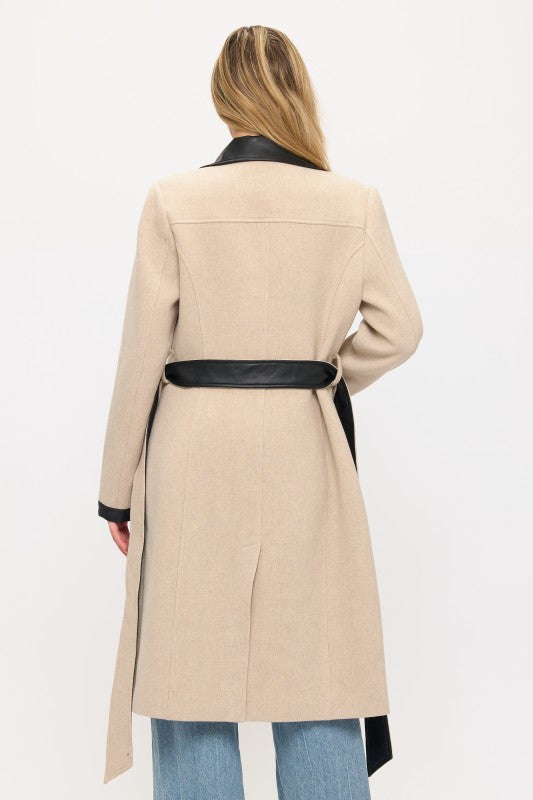 CLAWC0103: Windsor Contrast Maxi Coat