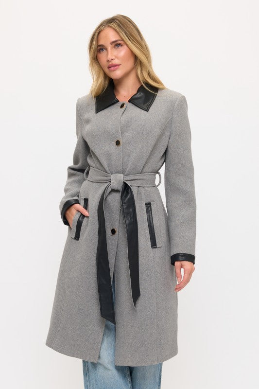 CLAWC0103: Windsor Contrast Maxi Coat