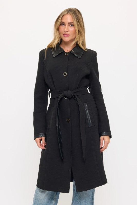 CLAWC0103: Windsor Contrast Maxi Coat