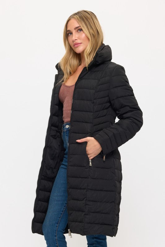 CLANP0153: Summit Sleek Quilted Puffer Coat