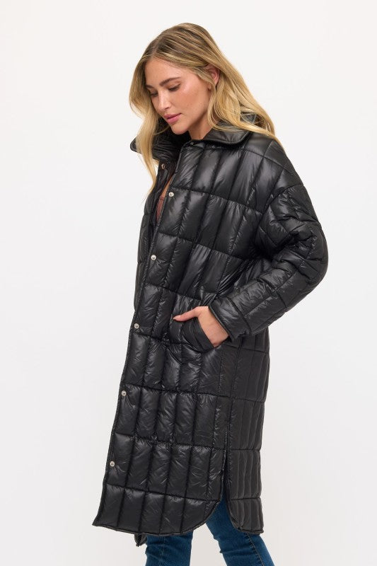 CLANP0114: Boulevard Quilted Long Coat