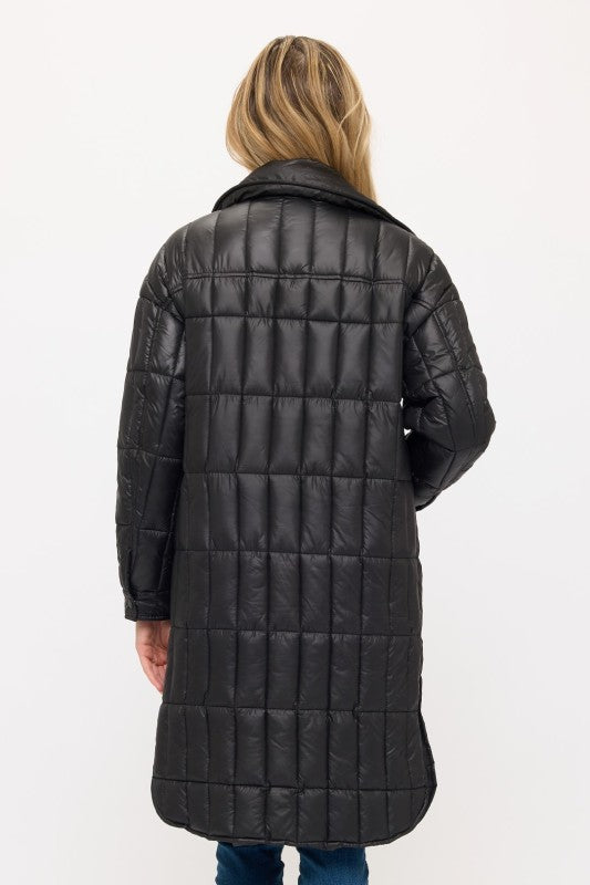 CLANP0114: Boulevard Quilted Long Coat