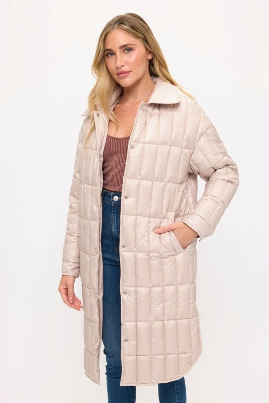 CLANP0114: Boulevard Quilted Long Coat