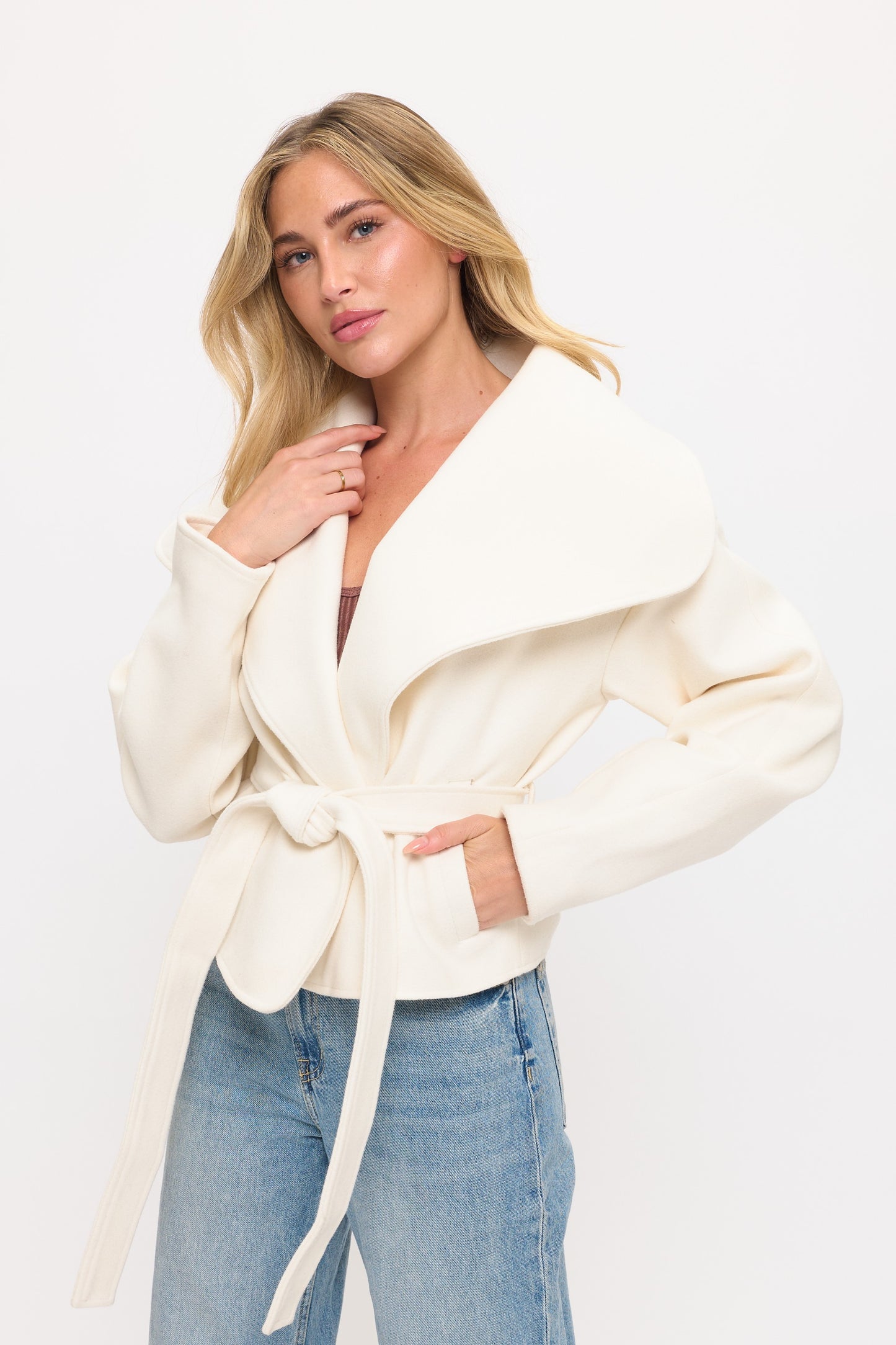 CLAWJ0104: Studio Modern Wrap Jacket