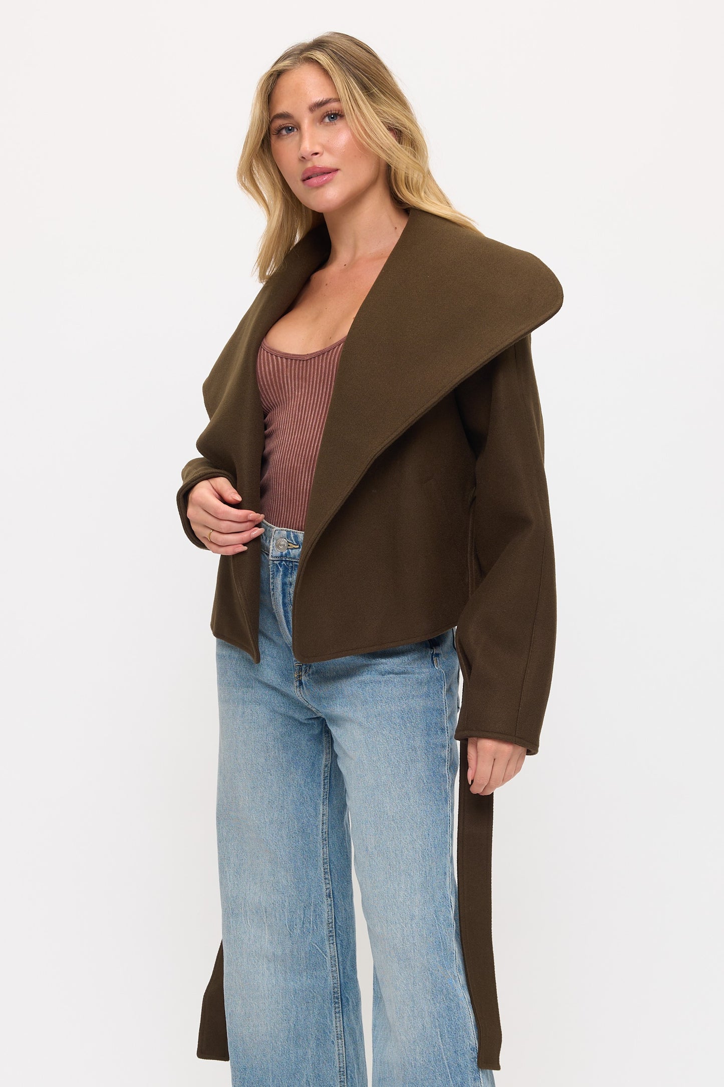CLAWJ0104: Studio Modern Wrap Jacket