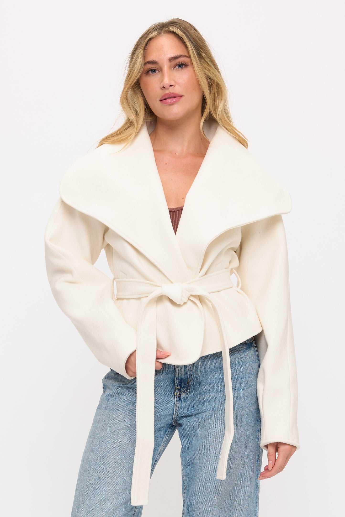 CLAWJ0104: Studio Modern Wrap Jacket