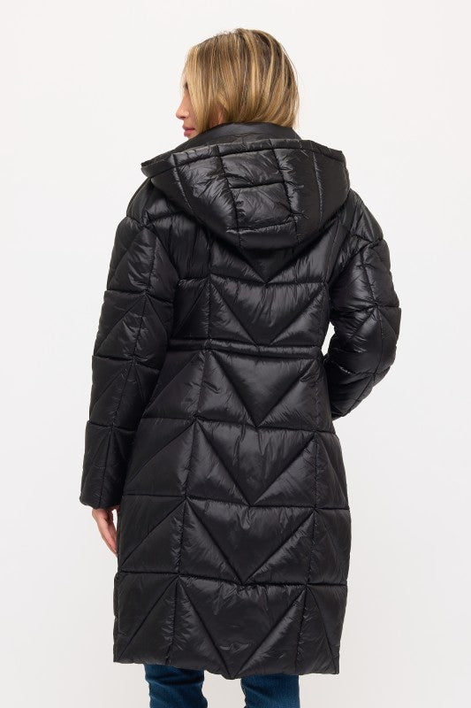 CLANP0088: Eclipse Geometric Puffer Coat