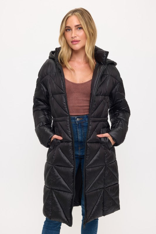 CLANP0088: Eclipse Geometric Puffer Coat
