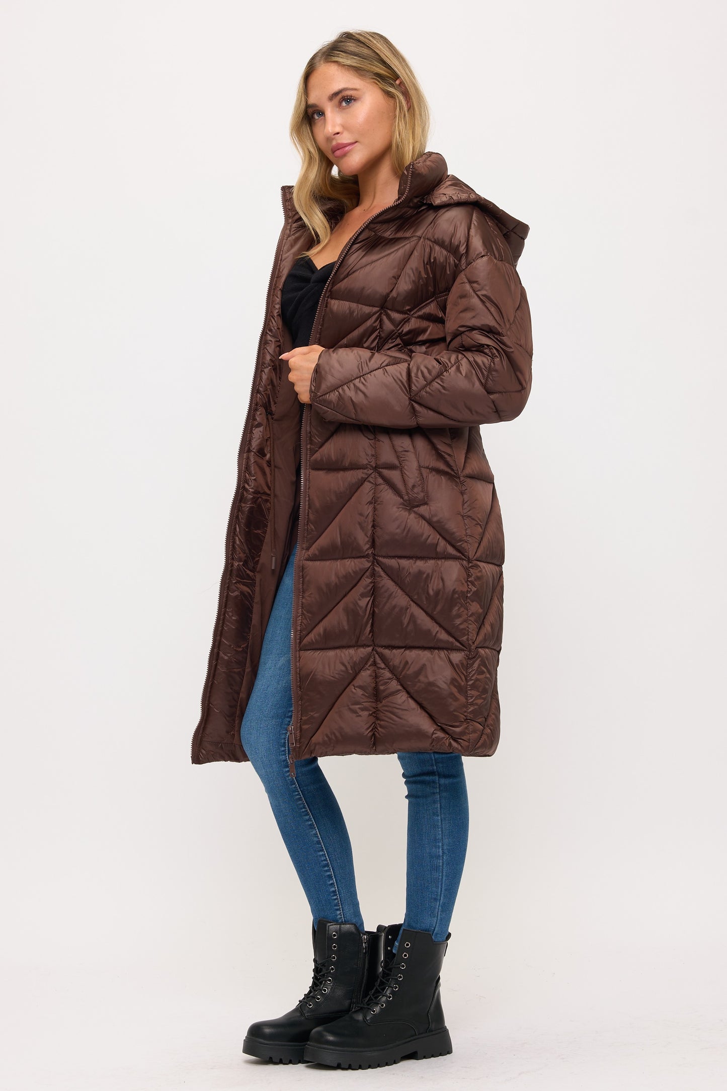 CLANP0088: Eclipse Geometric Puffer Coat
