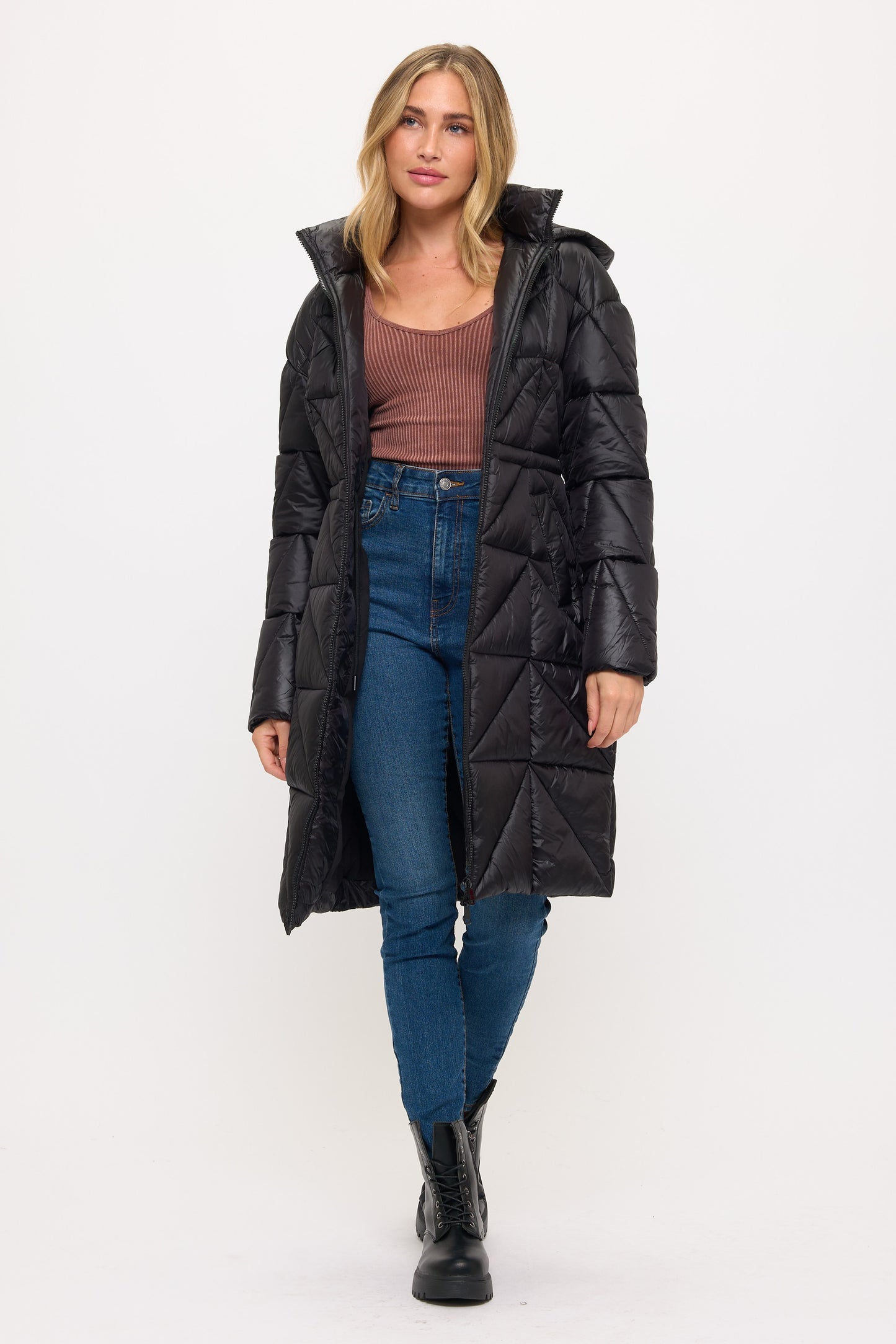 CLANP0088: Eclipse Geometric Puffer Coat