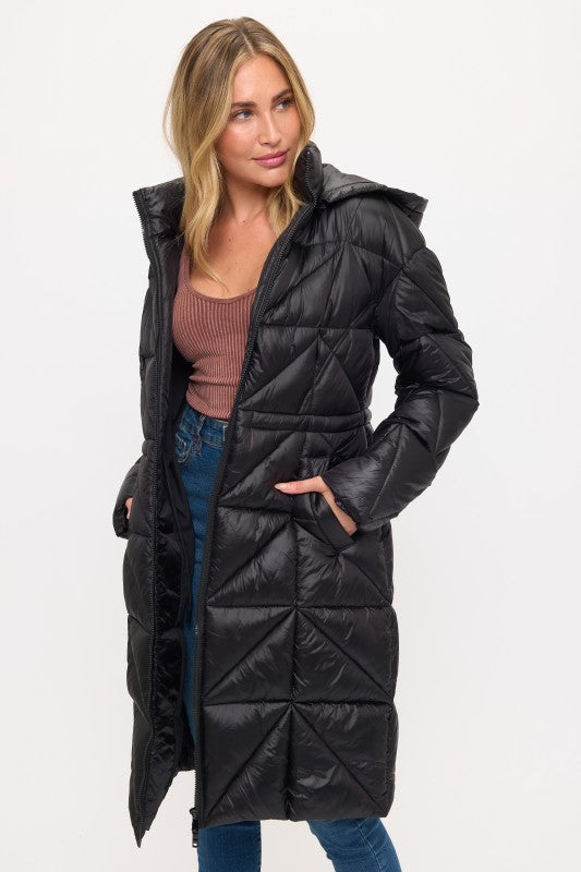 CLANP0088: Eclipse Geometric Puffer Coat