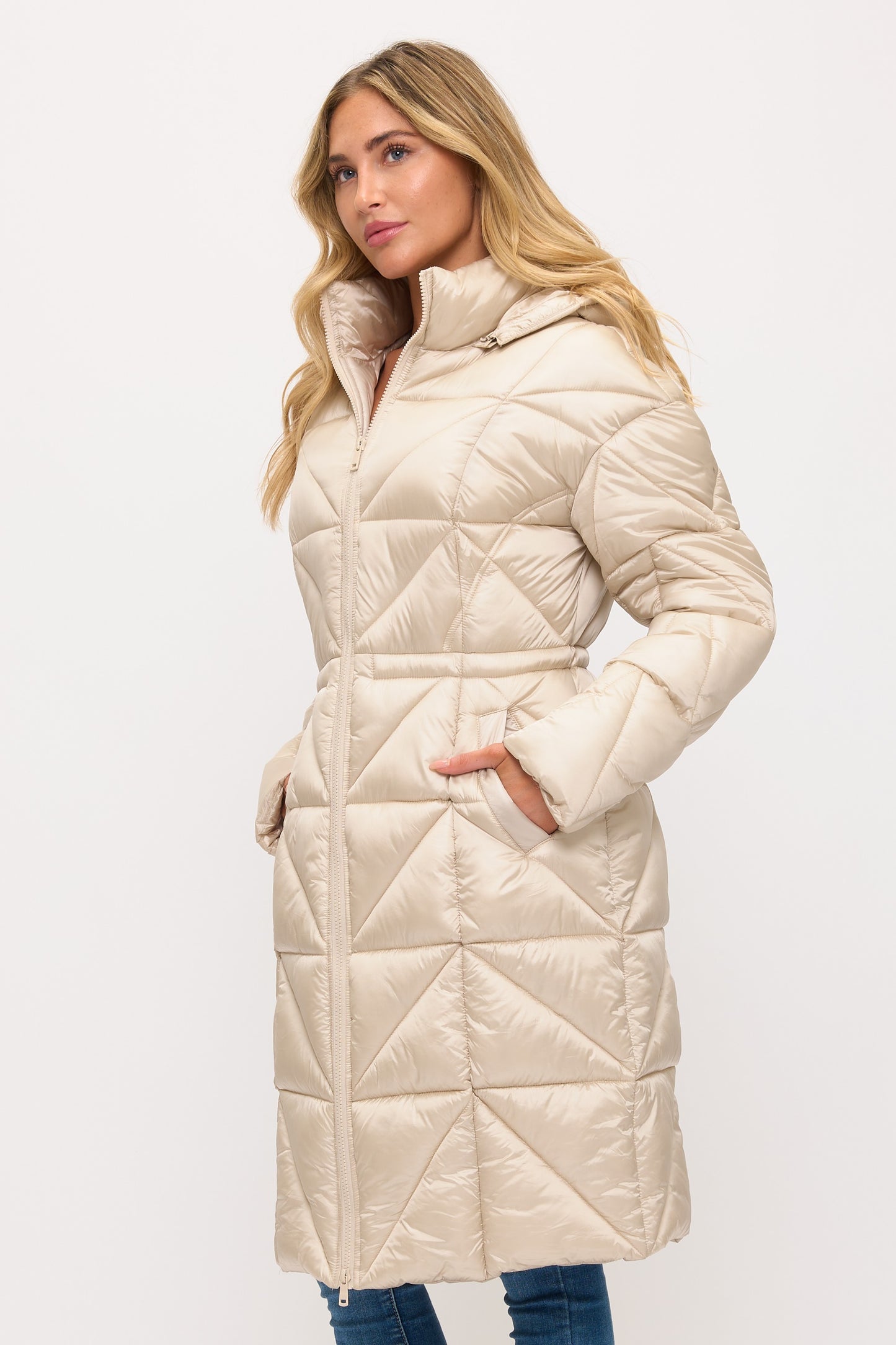 CLANP0088: Eclipse Geometric Puffer Coat