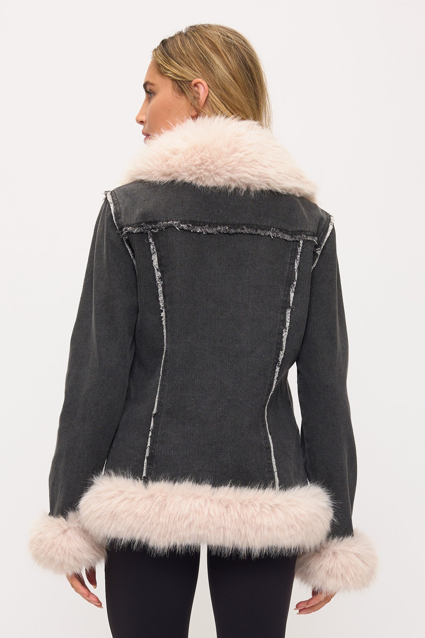 CLADC0012: Tundra Denim Luxury Coat