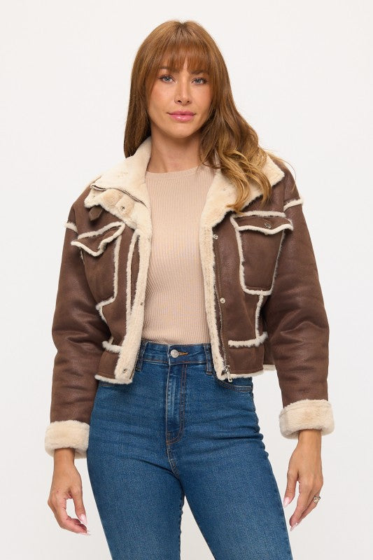 CLASJ0068: Aspen Ridge Sherpa Utility Jacket