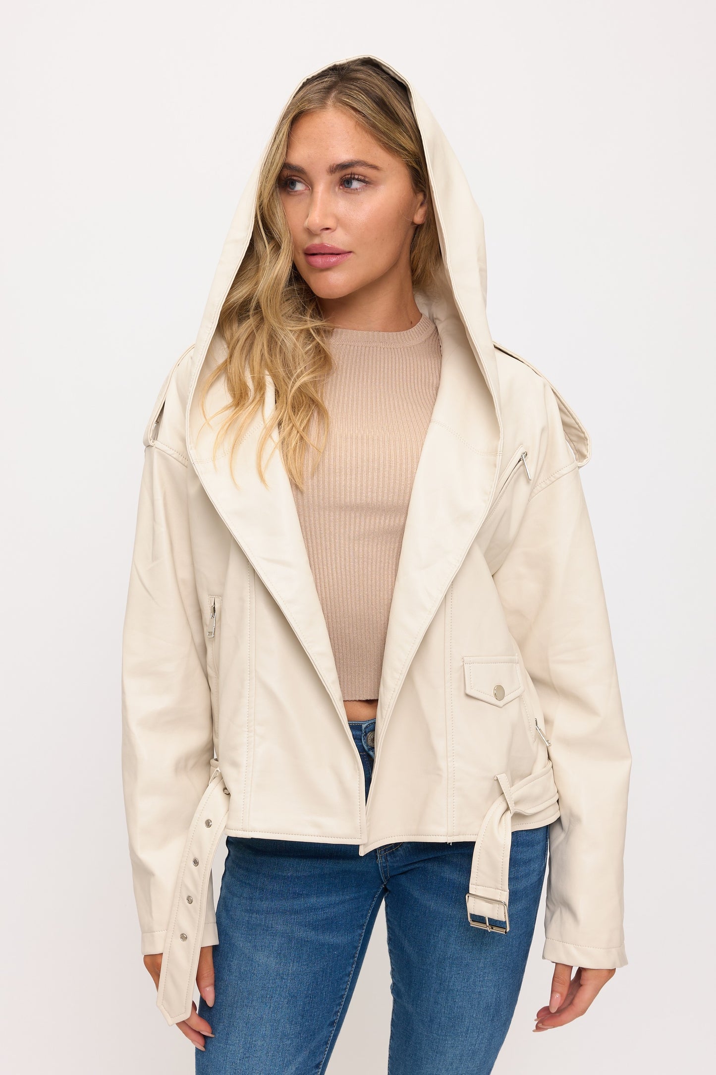 CLALJ0141: The Rogue Hooded Moto Jacket