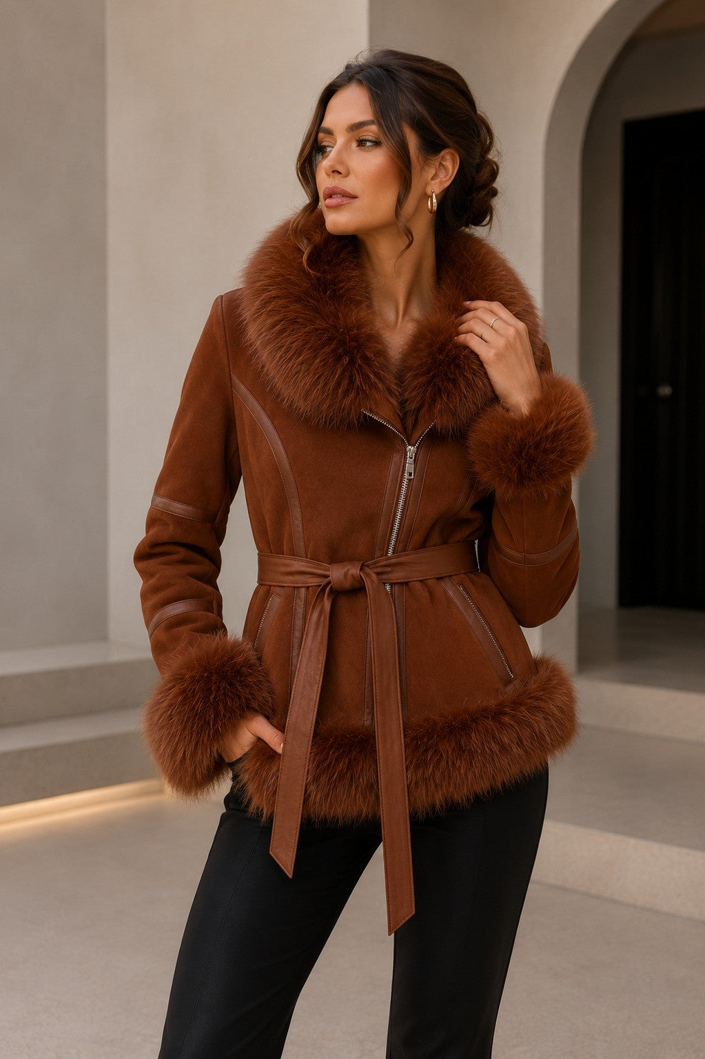 CLAWJ0147: Monaco Luxe Sherpa Coat