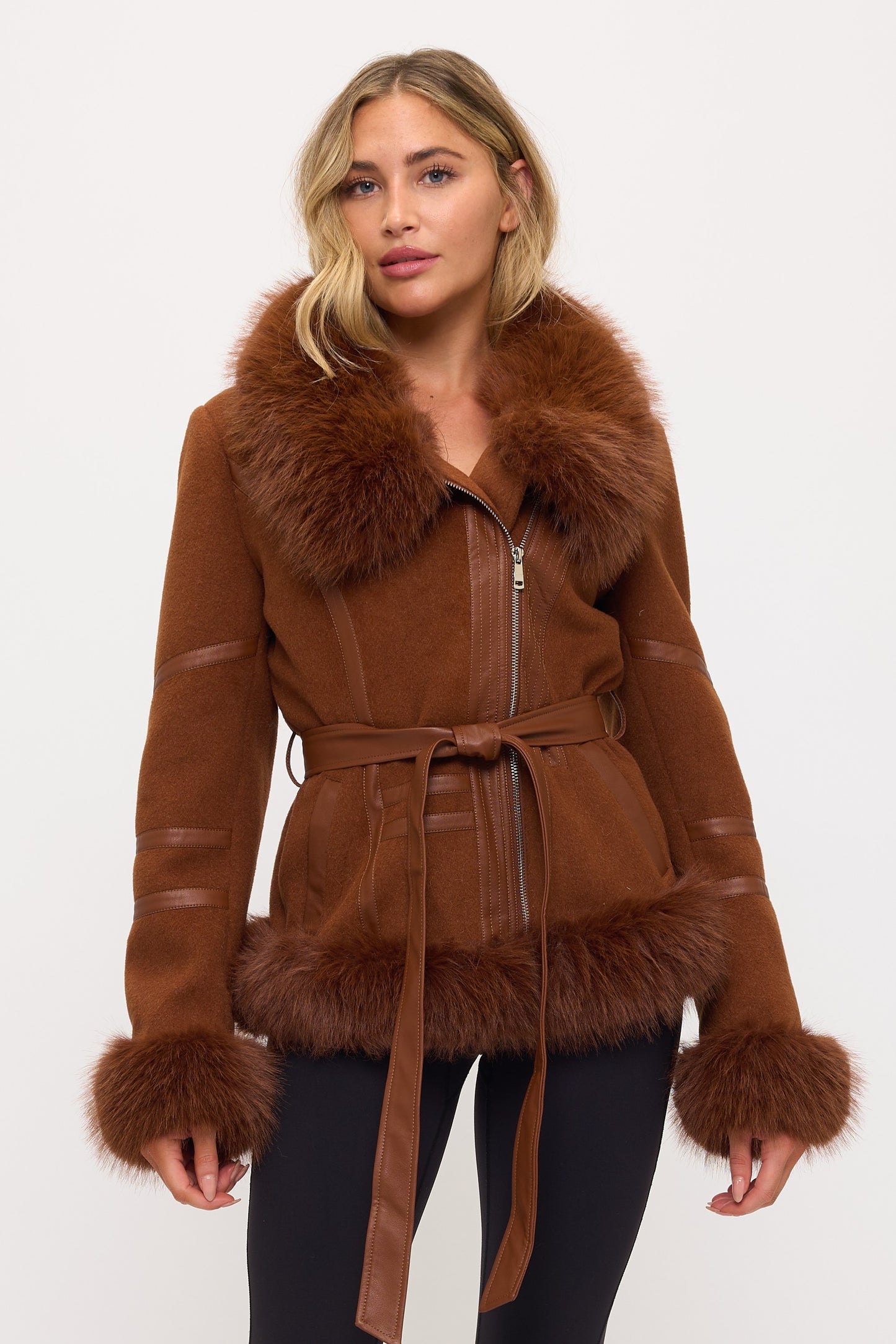 CLAWJ0147: Monaco Luxe Sherpa Coat