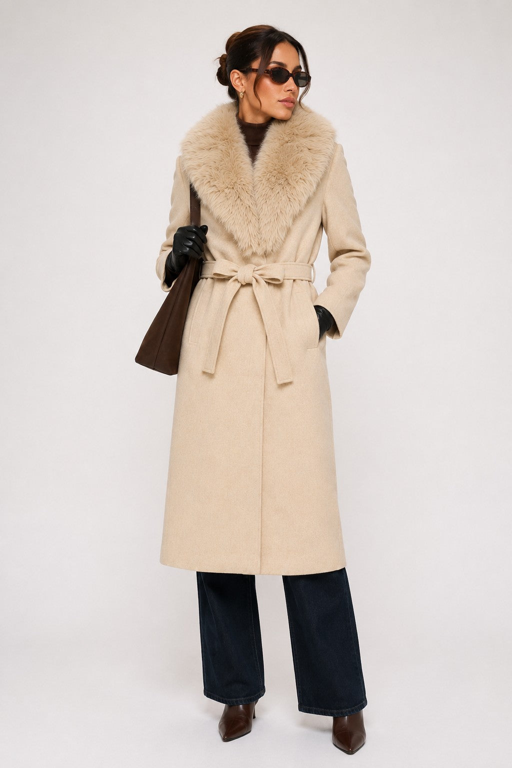 W454 - Monarch Fur-Collar Coat