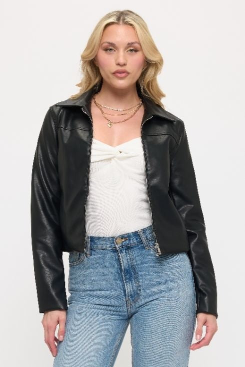 LJ0168: MINIMAL LUXE ZIP JACKET