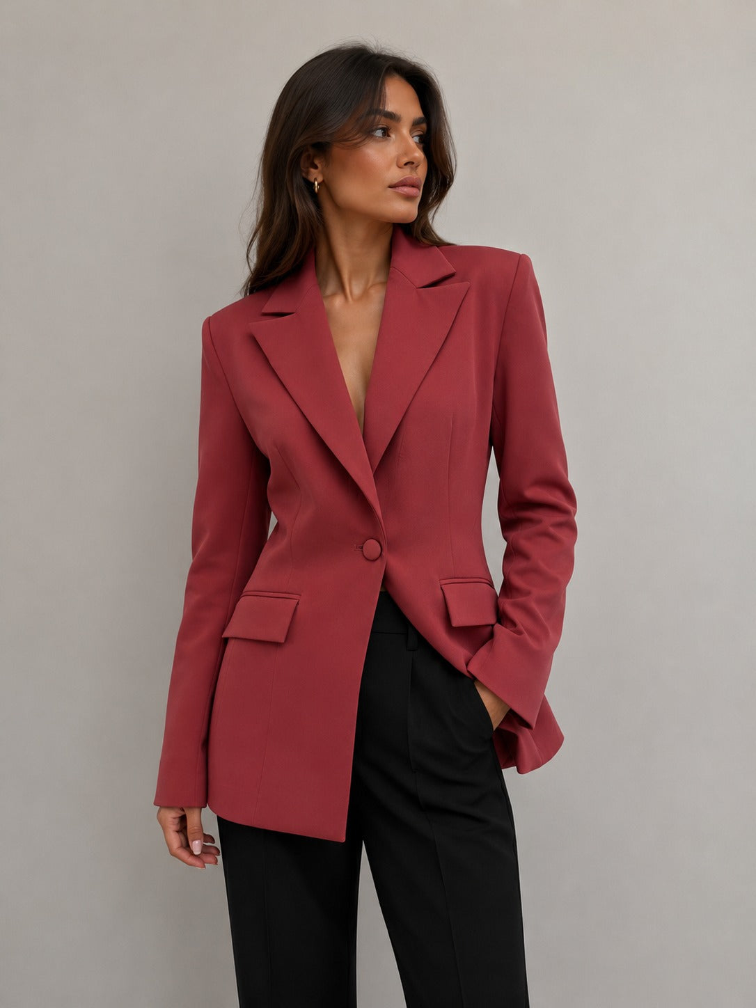 BL0206 - The Luxe Neutral Sculpted Blazer