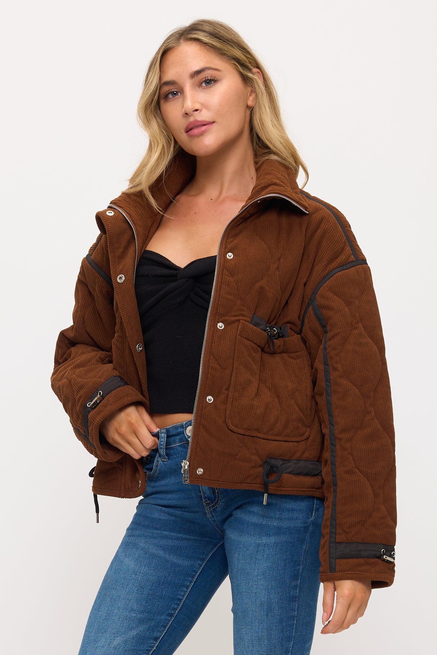 CLACJ0081: Metro Edge Textured Bomber