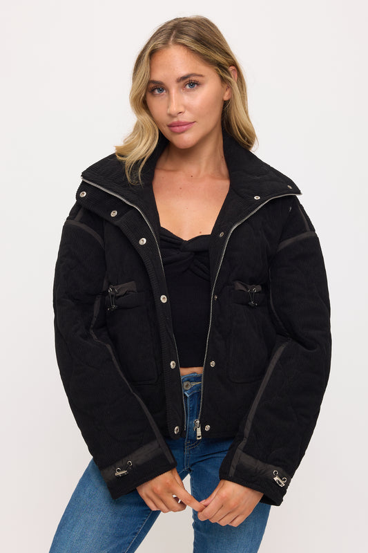 CLACJ0081: Metro Edge Textured Bomber