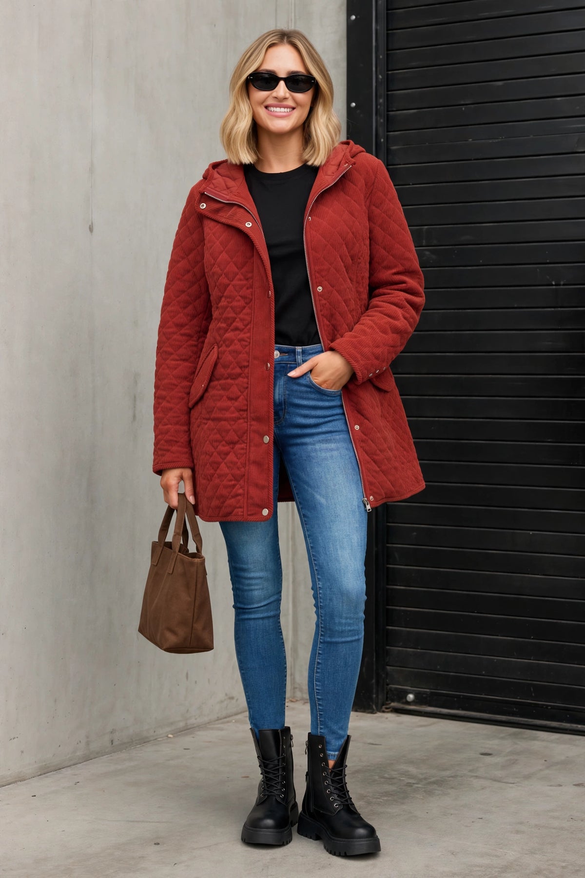 CLACJ0144 - Quilted Corduroy Luxe Parka