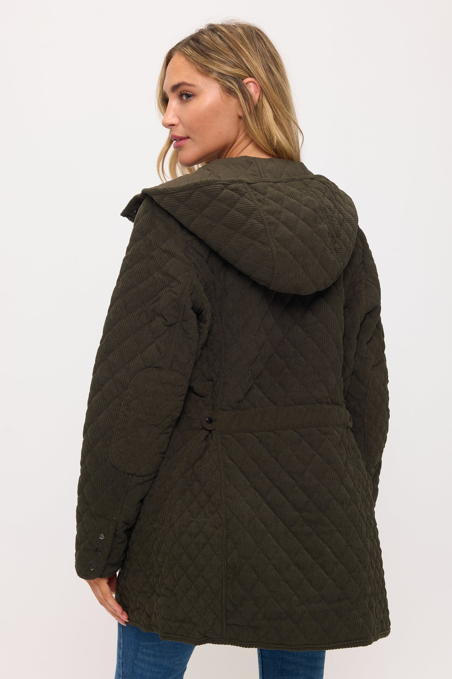 CLACJ0144: Quilted Corduroy Luxe Parka