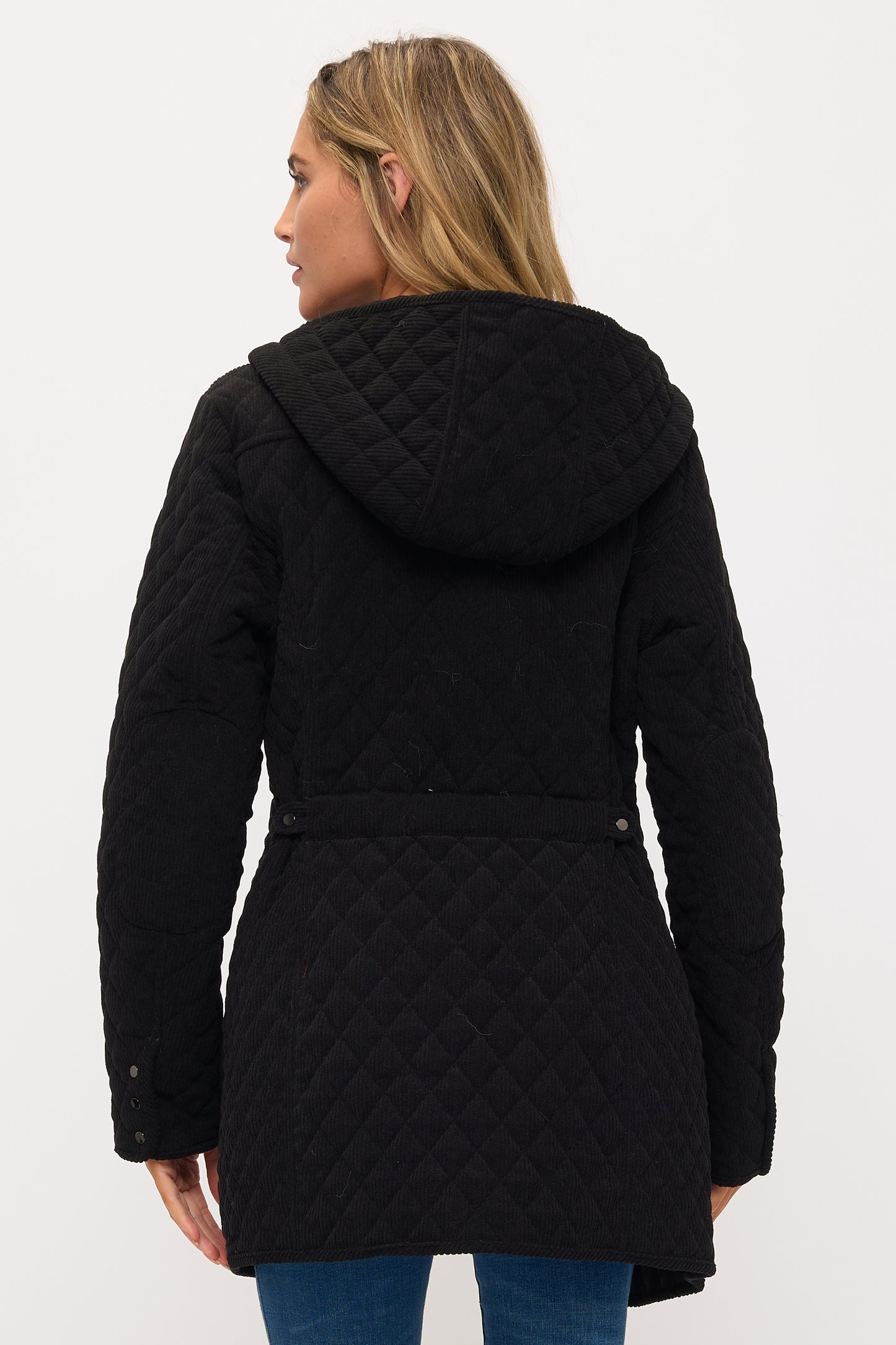 CLACJ0144: Quilted Corduroy Luxe Parka