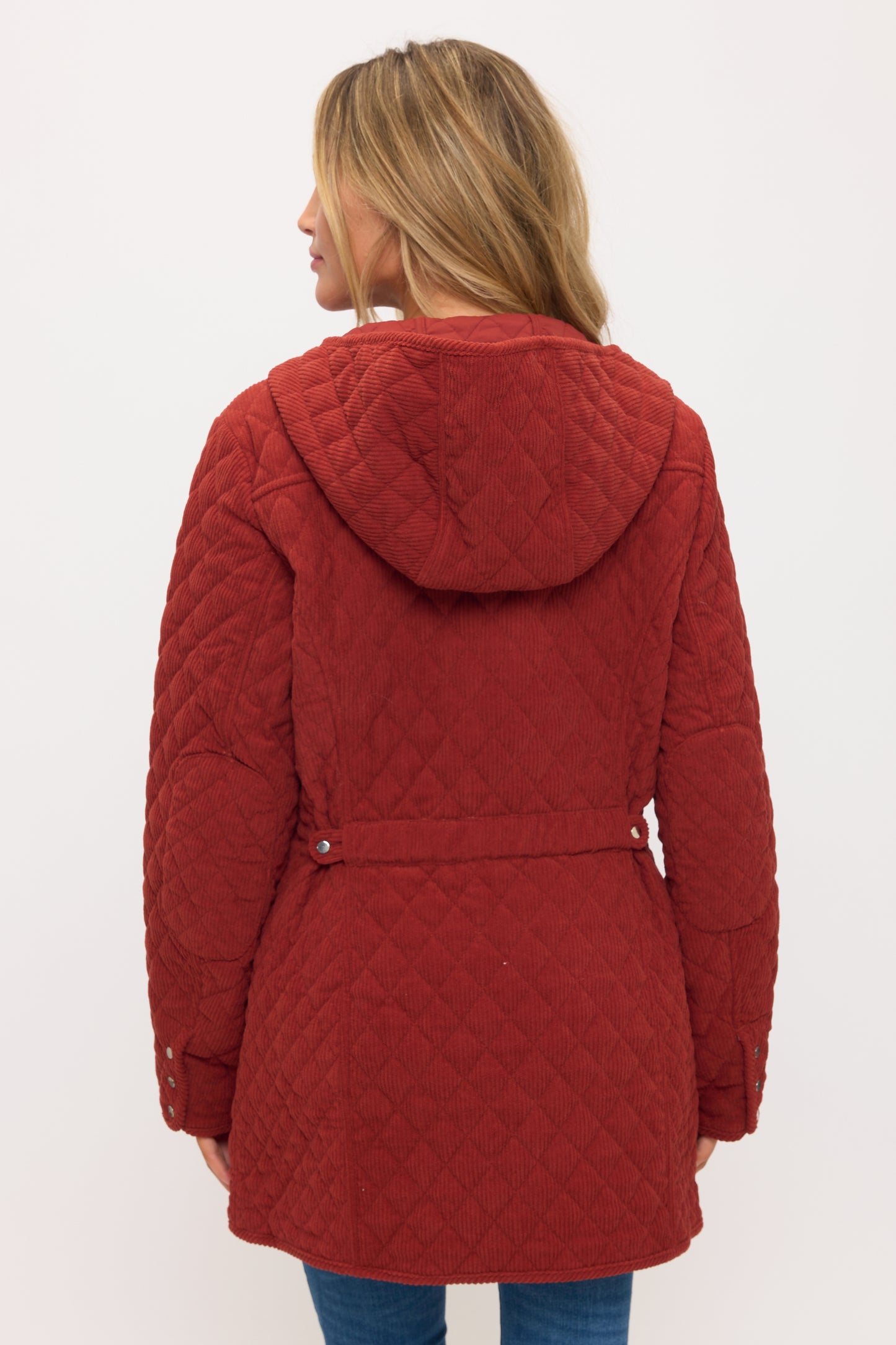 CLACJ0144: Quilted Corduroy Luxe Parka