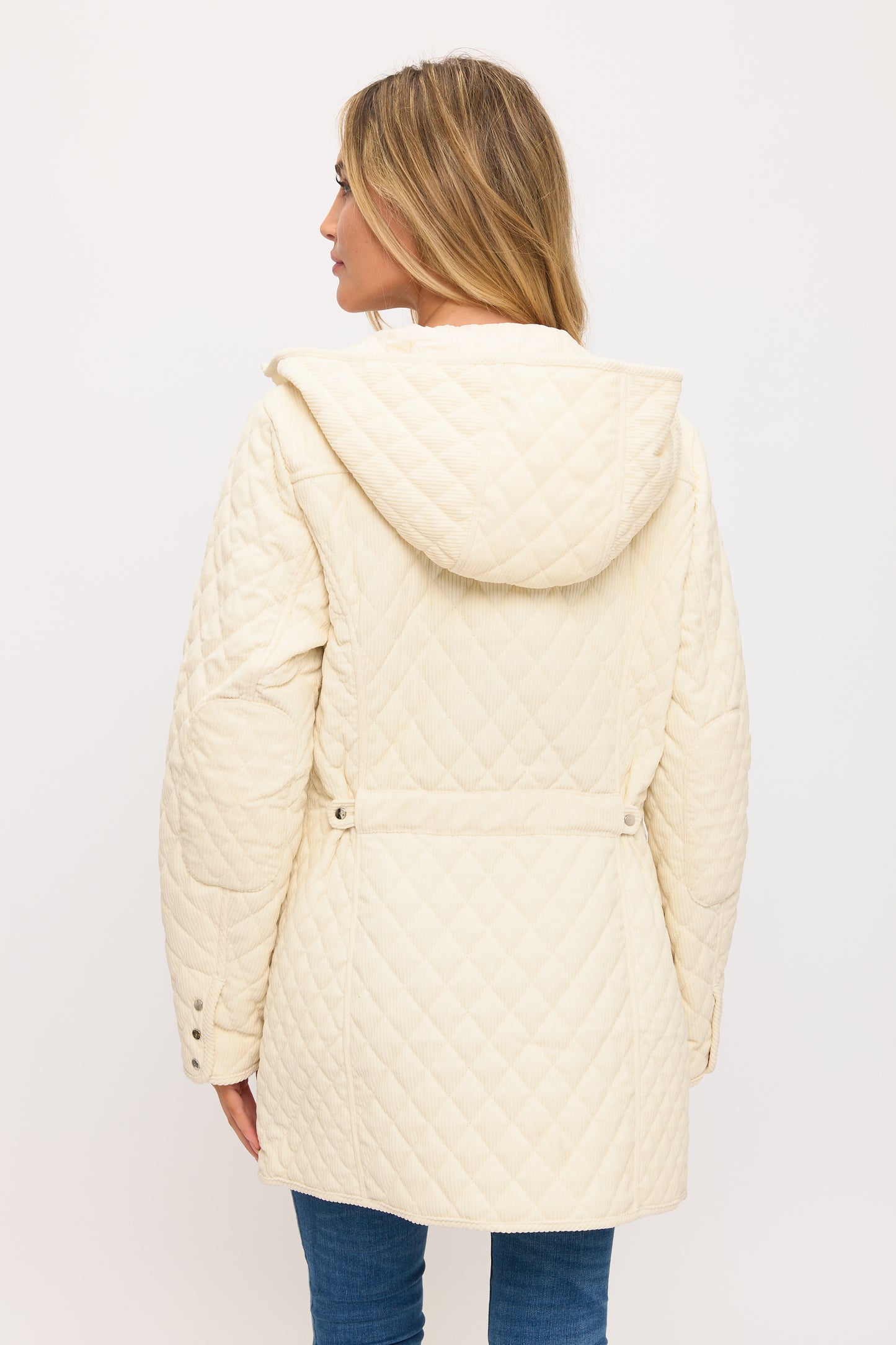 CLACJ0144: Quilted Corduroy Luxe Parka