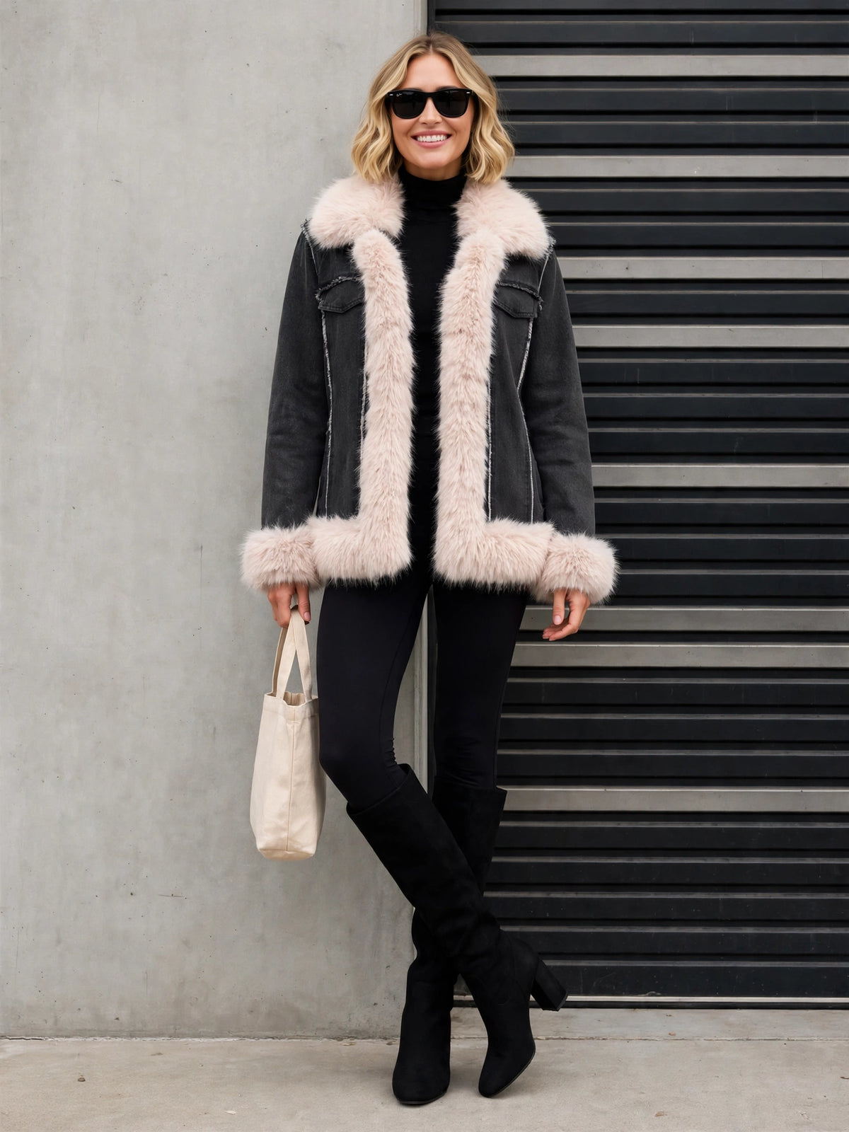 CLADC0012 - Tundra Denim Luxury Coat