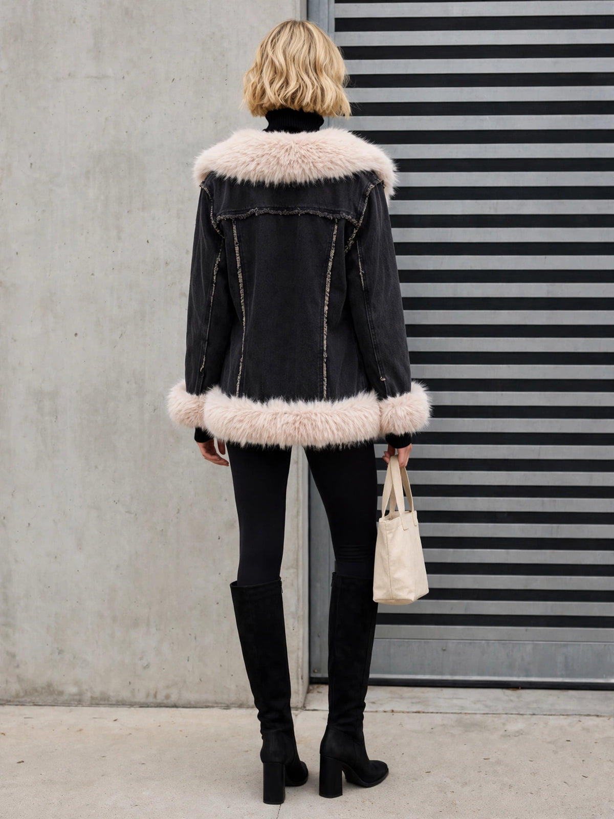 CLADC0012 - Tundra Denim Luxury Coat