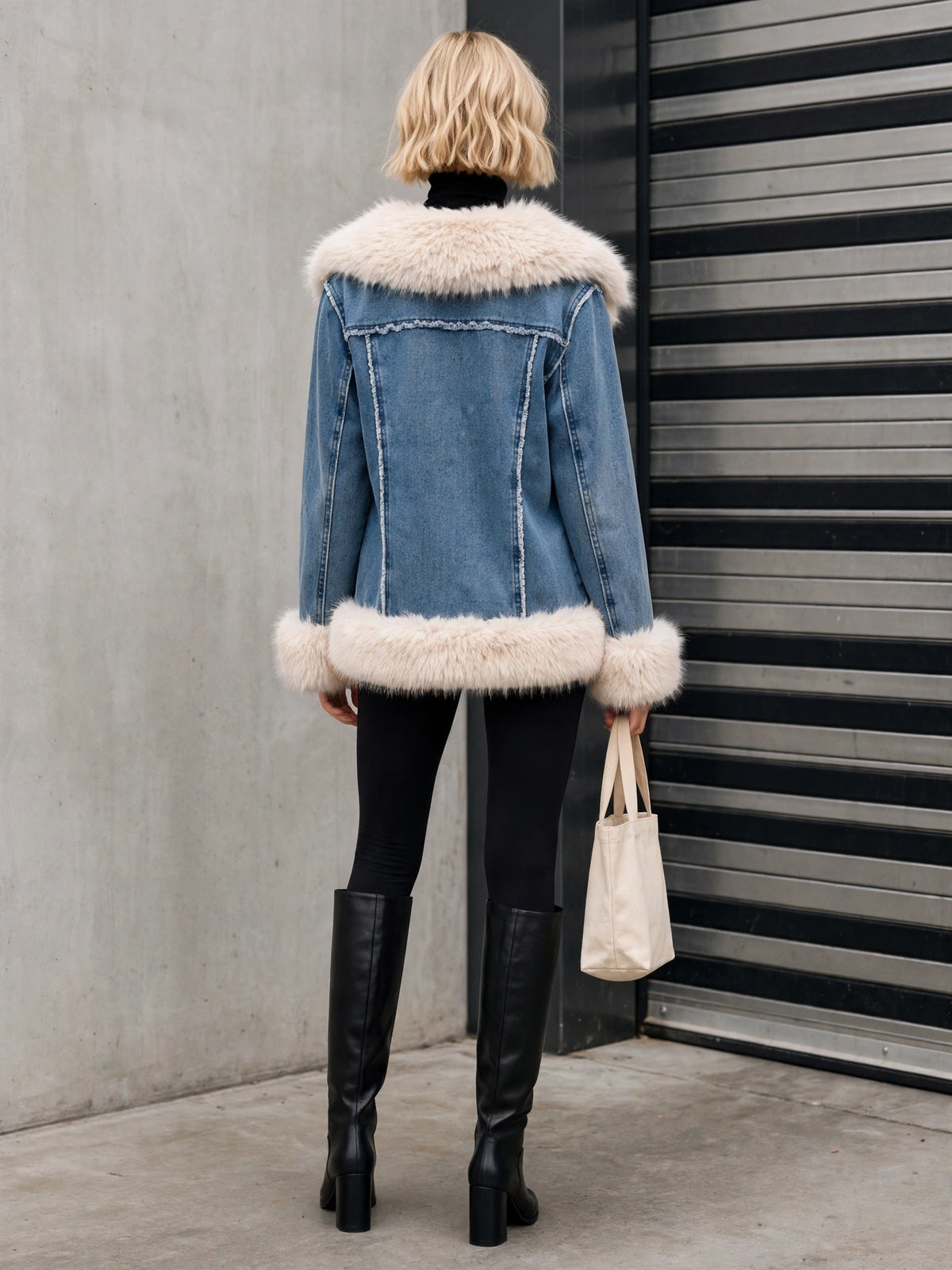CLADC0012 - Tundra Denim Luxury Coat
