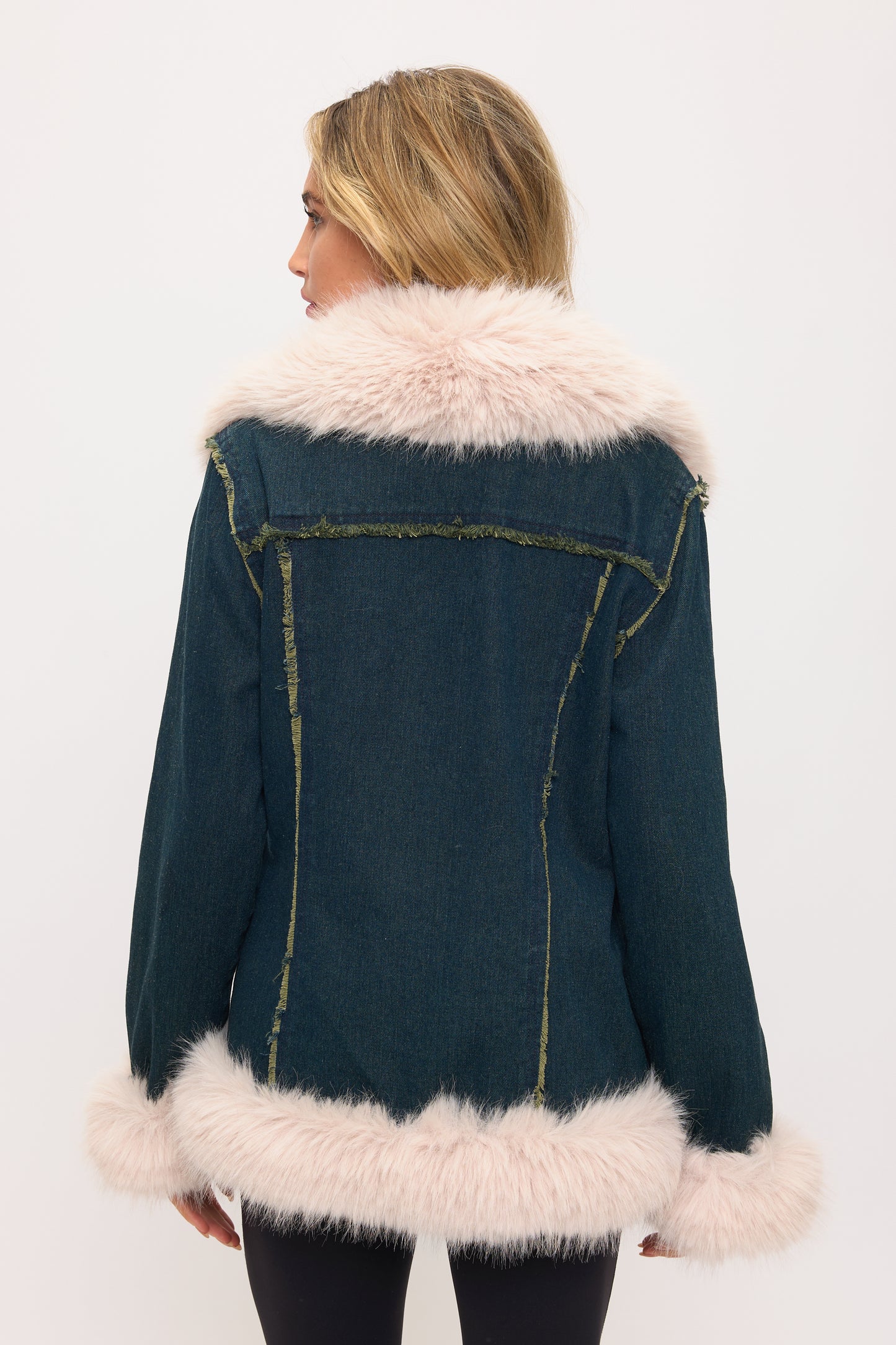 CLADC0012: Tundra Denim Luxury Coat