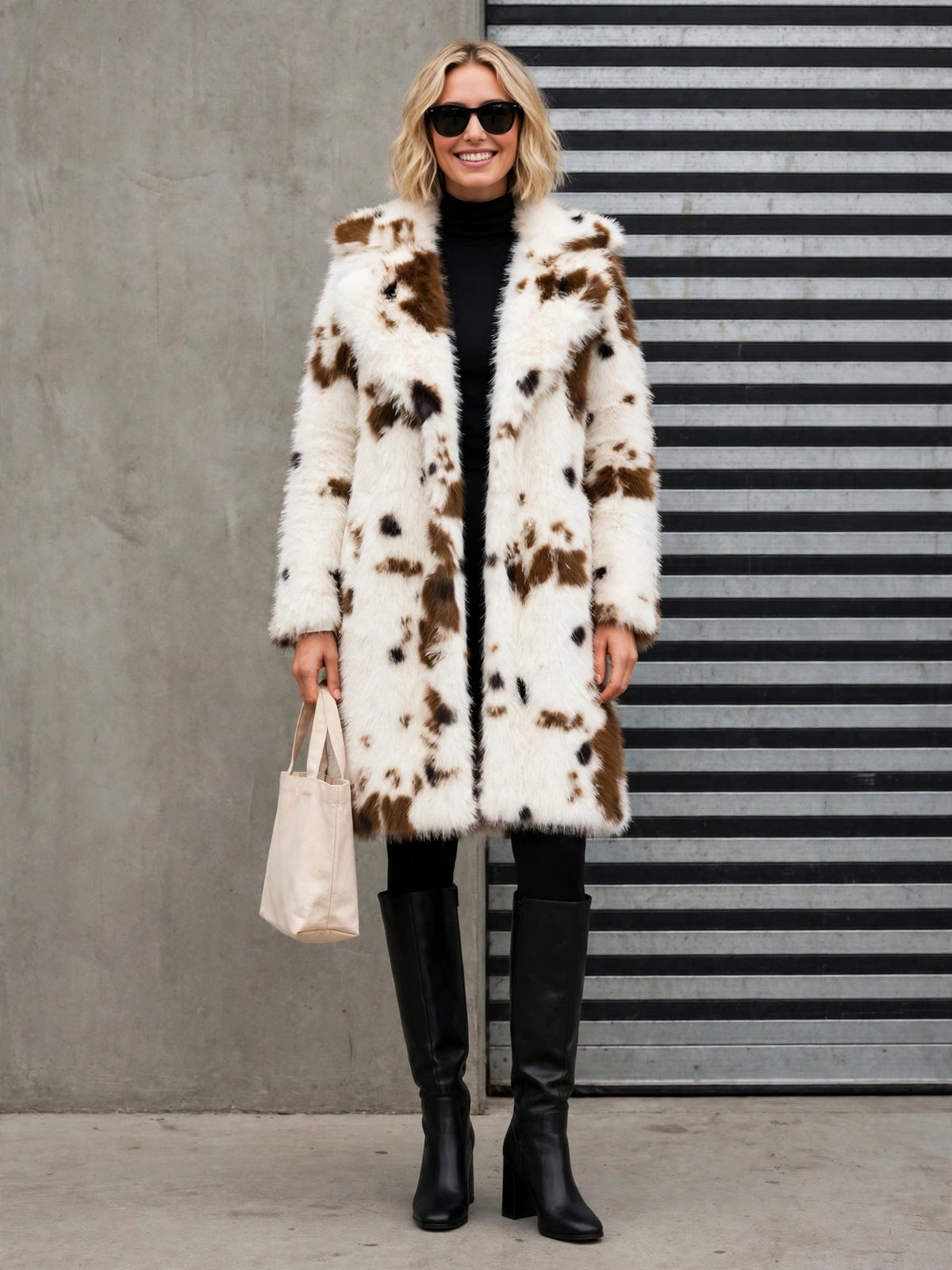 CLAFC0158 - Cowgirl Luxe Faux Fur Coat