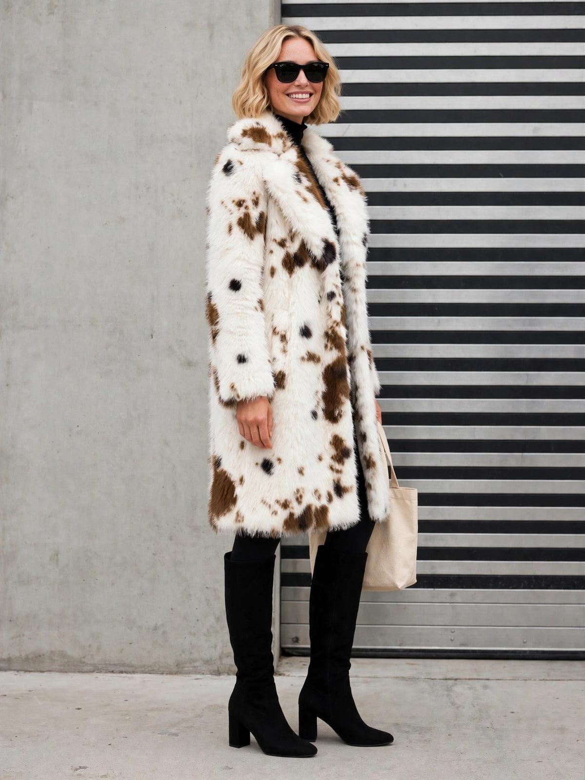 CLAFC0158 - Cowgirl Luxe Faux Fur Coat