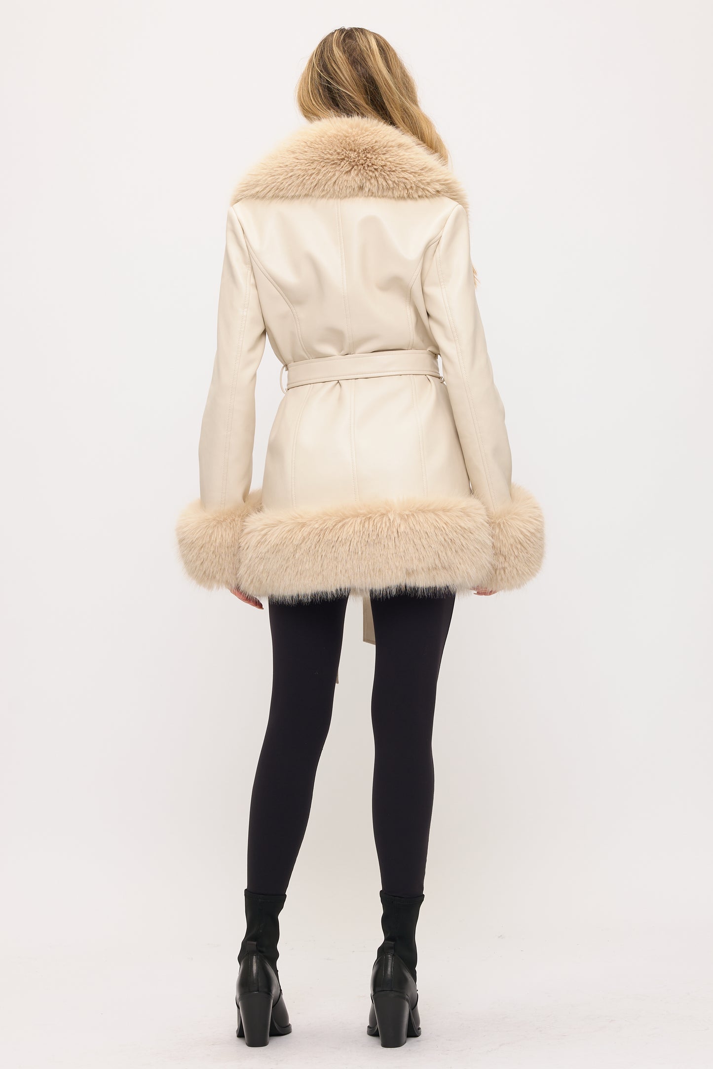 CLALC0017: Midnight Empress Fur-Trimmed Coat