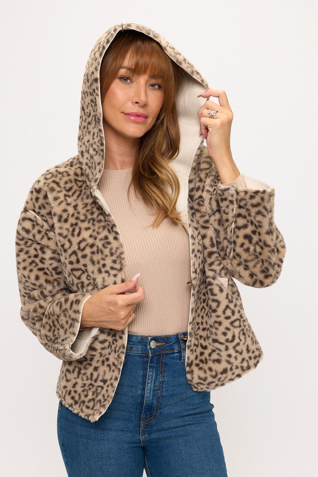 CLALJ0055: Luxe Leopard Toggle Jacket