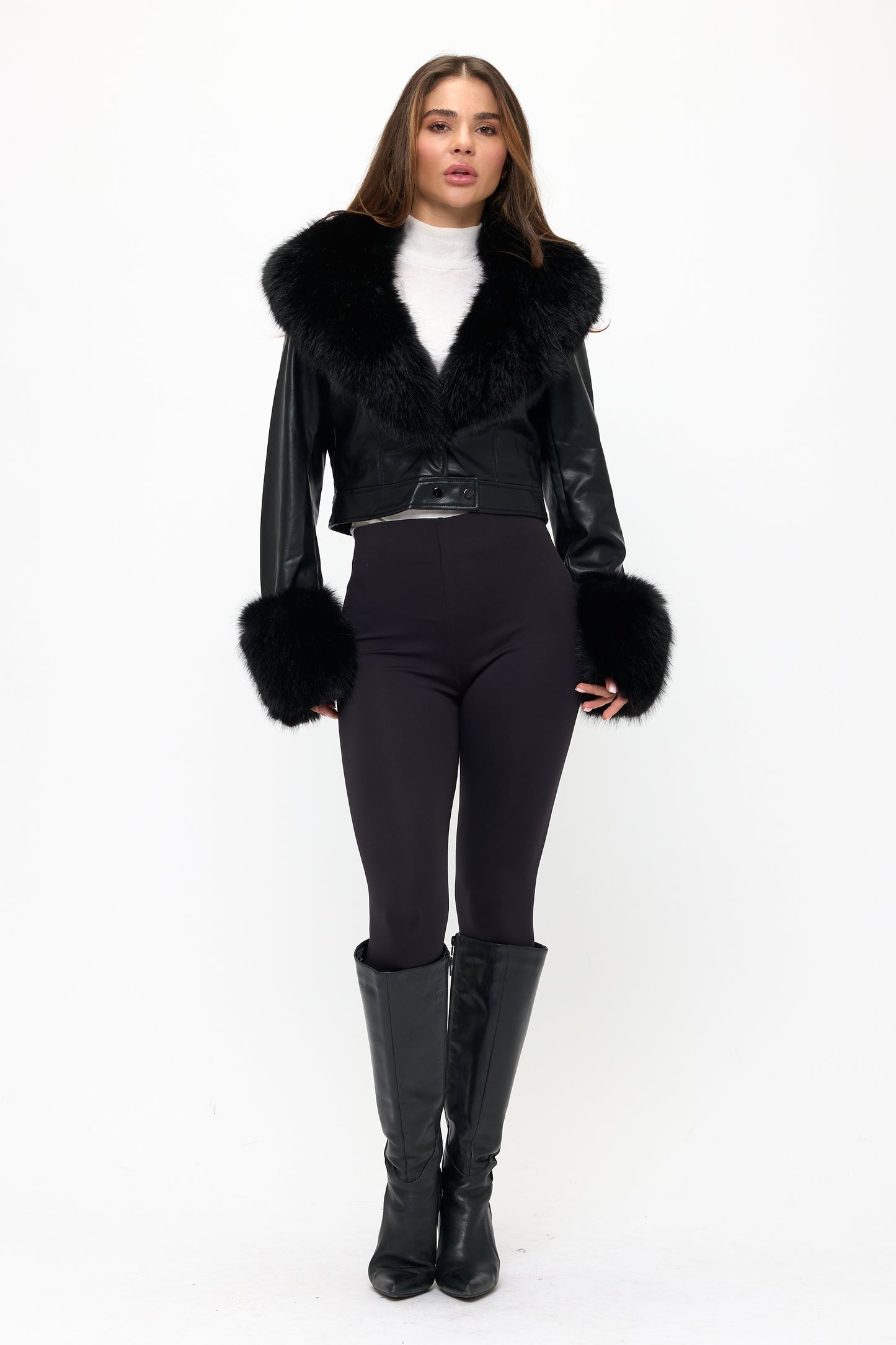 CLALJ0099: Chantel Fur Trim Jacket